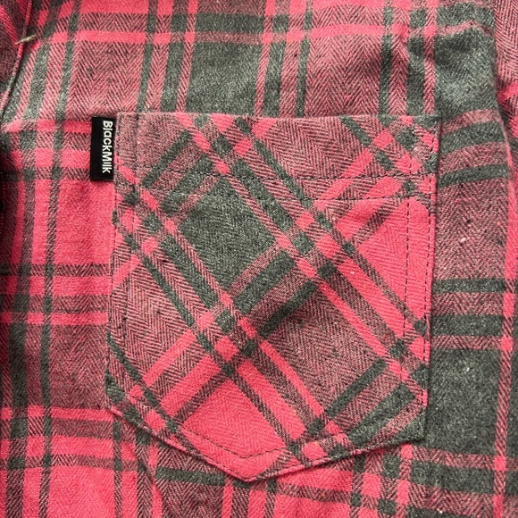 BlackMilk pink Tartan shirt - Picture 3 of 3